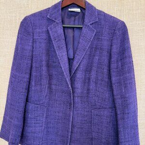 Akris Punto Purple Tweed Blazer